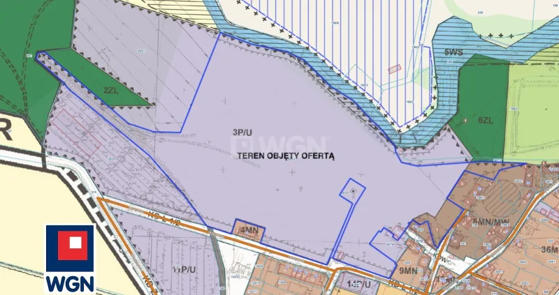 Grunt aktywizacja gospodarcza na  wynajem Pastuchów - NA WYNAJEM grunt inwestycyjny 92.284 m2 z MPZP, Pastuchów, powiat świdnicki